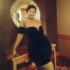 Velvet Off The Shoulder Dress